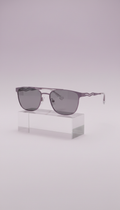 Dusty violet metal fashion sunglasses
