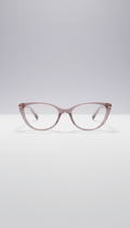 Opal mauve cat-eye eyeglasses